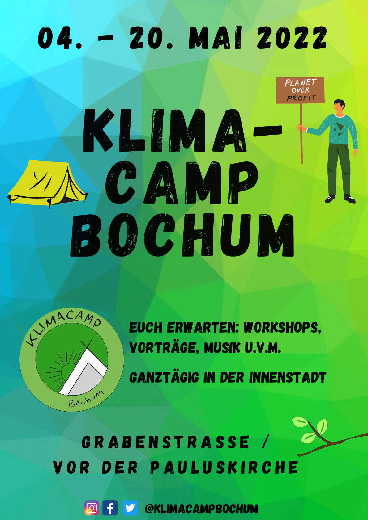 Klima-Camp Bochum 04.Mai – 20.Mai