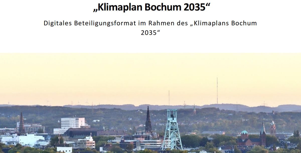 Klimaplan Bochum 2035 – Aufruf zur Bürgerbeteiligung — Ideensammlung (e-p-c)