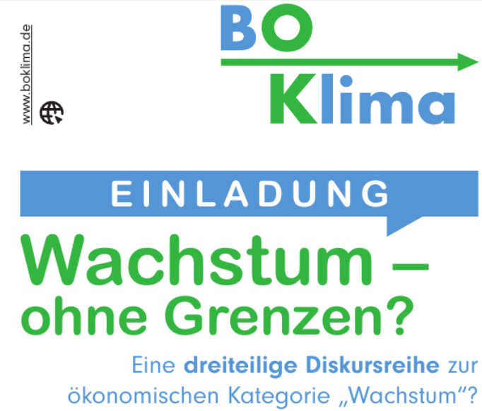 Wachstum ohne Grenzen ? — Diskursreihe von BoKlima und GLS Bank