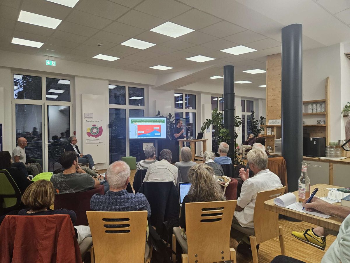 2. Veranstaltung der Diskursreihe “Wachstum ohne Grenzen?” : Dr Tobias Vogel , Wirtschaftswachstum –phliosophische Sicht